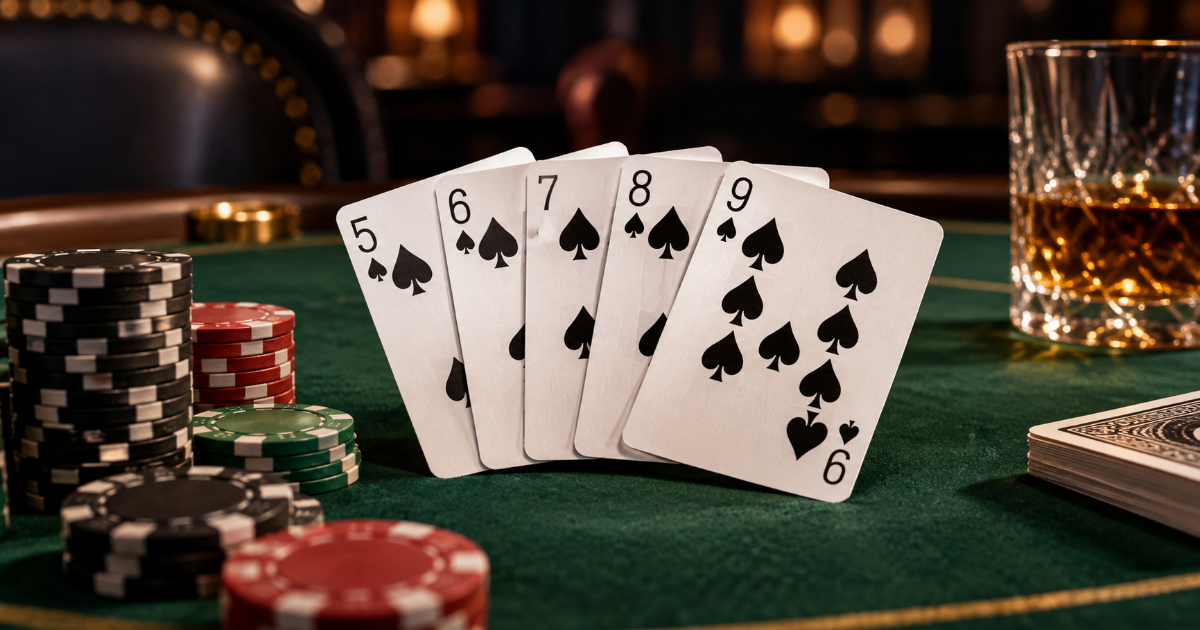 Hva er en straight flush i poker?