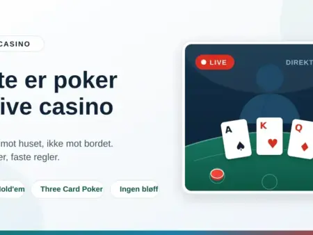 Dette er poker på live casino