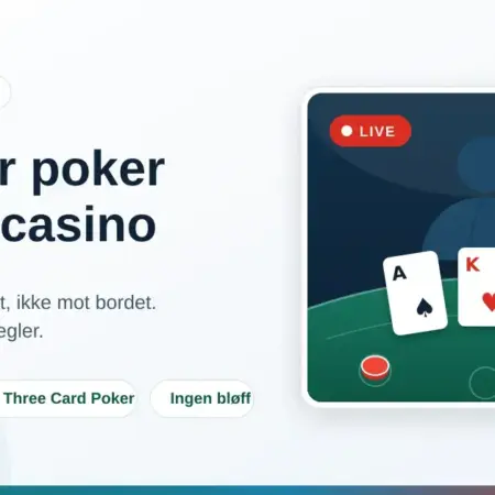 Dette er poker på live casino