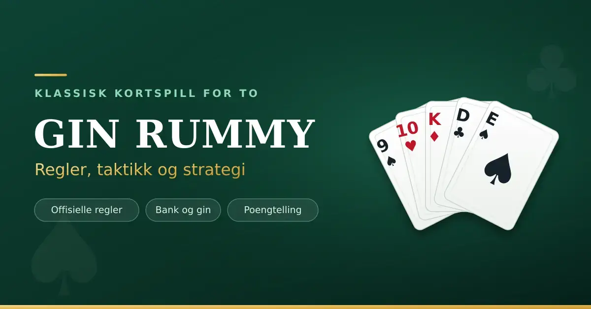 Gin Rummy – regler og strategi
