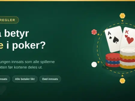 Hva betyr ante i poker?