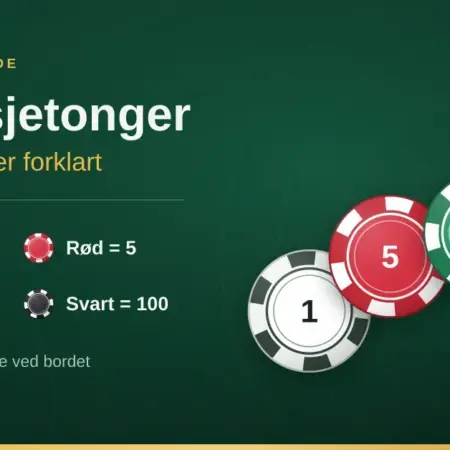 Pokersjetonger – verdi og farger forklart